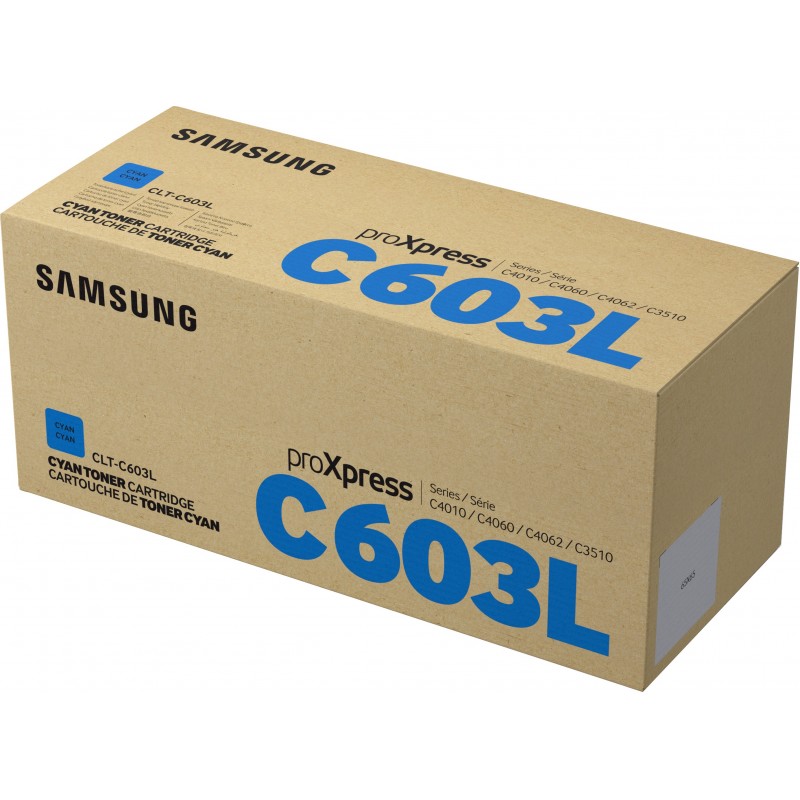 0191628452224 - Samsung Original CLT-C603L Toner Cyan 10000 Seiten (CLT-C603L ELS) für C4010ND C4060FX