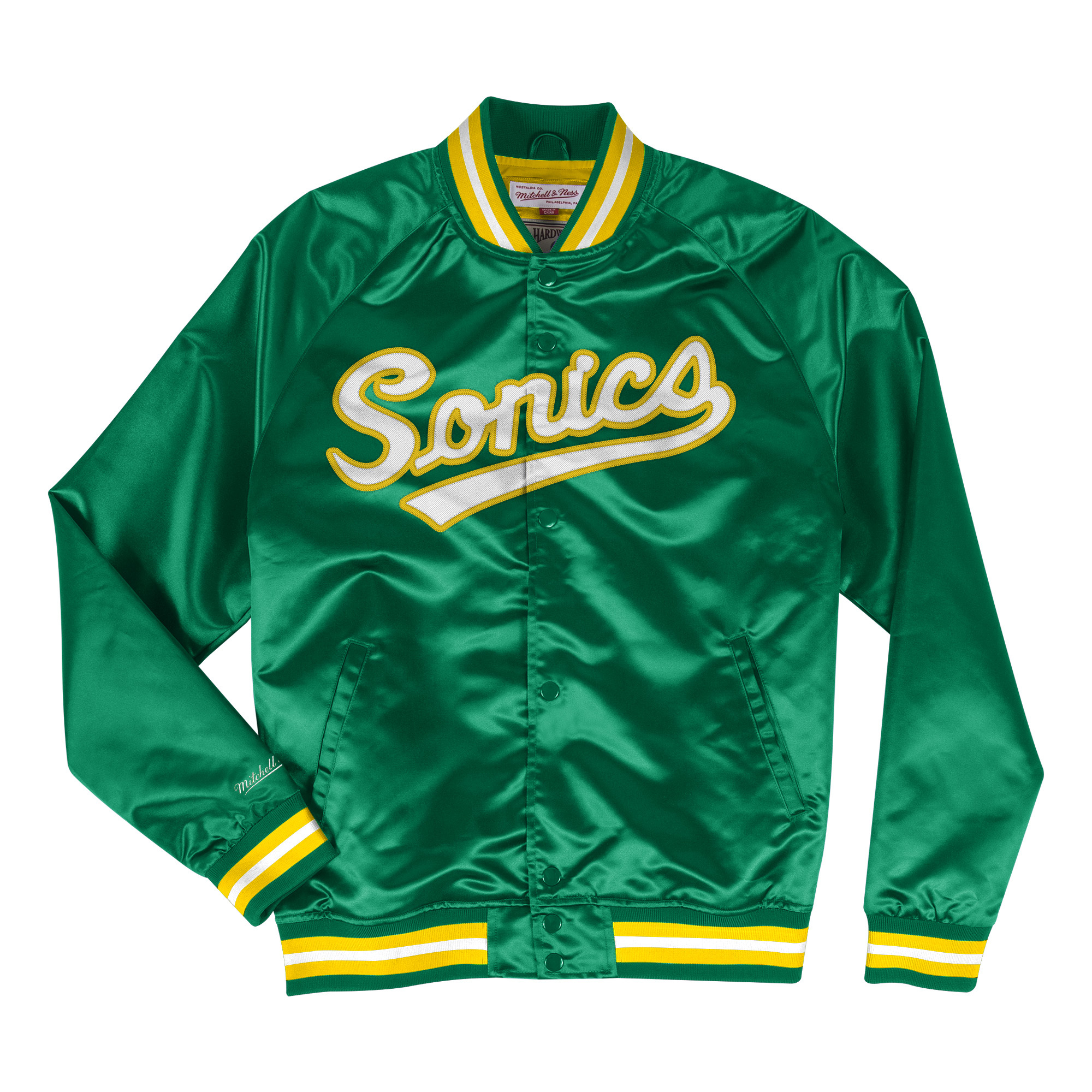 0191686848571 - Leichte Jacke aus Satin Seattle Supersonics 0191686848571 - Leichte Jacke aus Satin Seattle Supersonics
