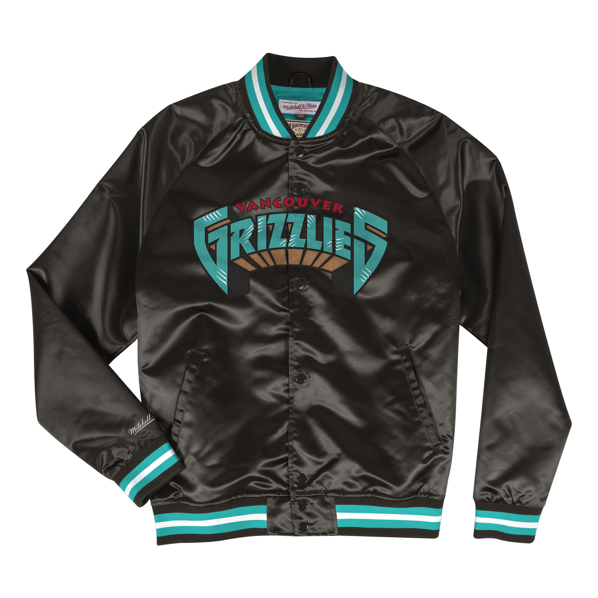 0191686973839 - Leichte Jacke aus Satin Vancouver Grizzlies