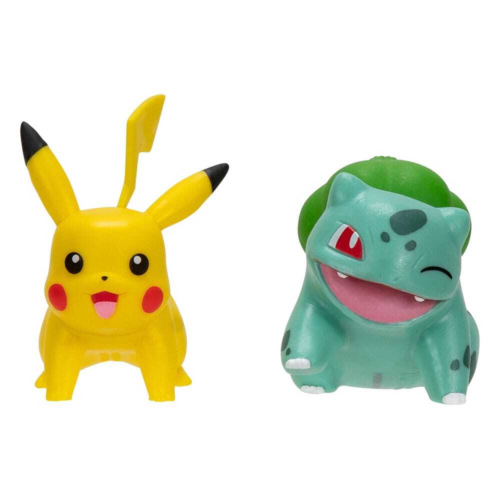 0191726709282 - Sammlerfigur Pokémon Bulbizarre Pikachu (x2)