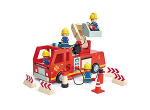 0191856083672 - Holz-Auto FIRE SERVICE mit Zubehör