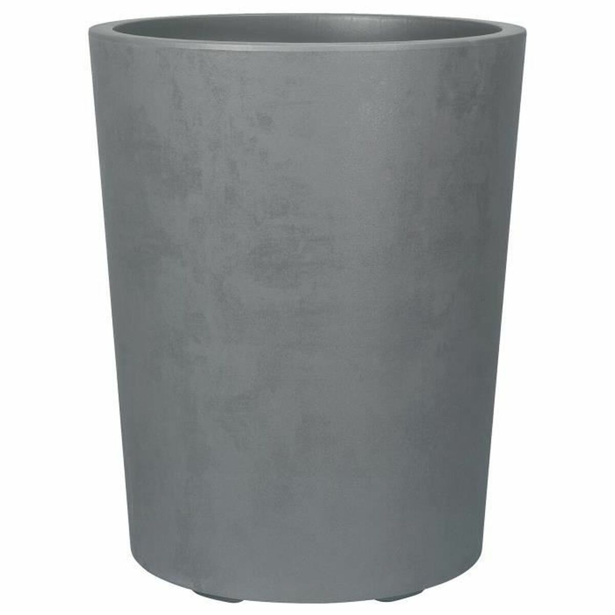 0191942105462 - Blumentopf Grau Kunststoff rund Zylinder