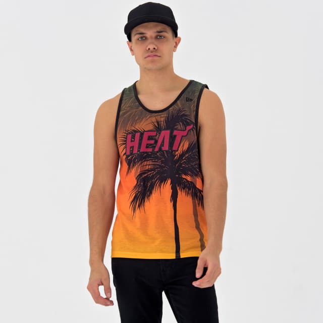0192092662157 - Tanktop New Era NBA Miami Heat Aop summer city