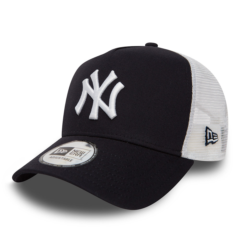 0192093838056 - New Era Clean Trucker 2 Adjustable Cap NY YANKEES Dunkelblau Navy White