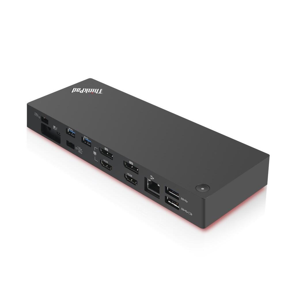 0192158239569 - ThinkPad Thunderbolt 3 Dock Gen2 - Port Replicator - Thunderbolt 3 - 2 x HDMI 2 x DP Thunderbolt - GigE - 135 Watt - EU - für ThinkPad P51s P52s T570 T580 X1 Yoga - Sonderposten