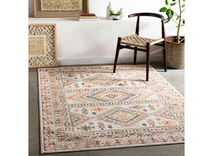 0192201290769 - Teppich Kurzflor Wohnzimmer Skandi Design Berber Boho Mehrfarbig 160 x 213 cm - Surya