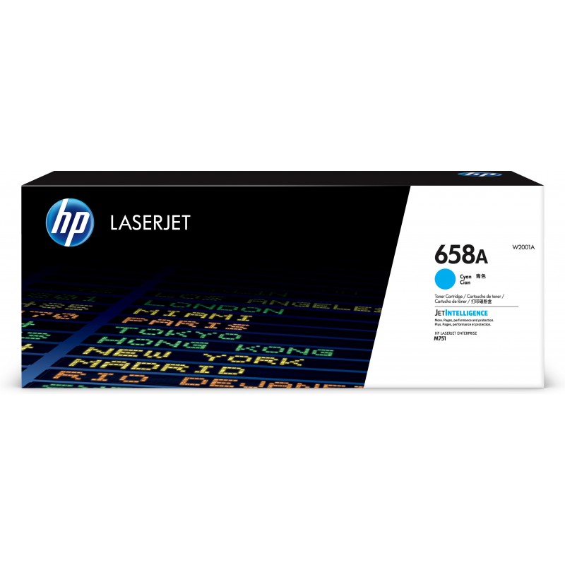 0192545710954 - Hewlett Packard Toner 658A     cyan        W2001A   6000 Seiten W2