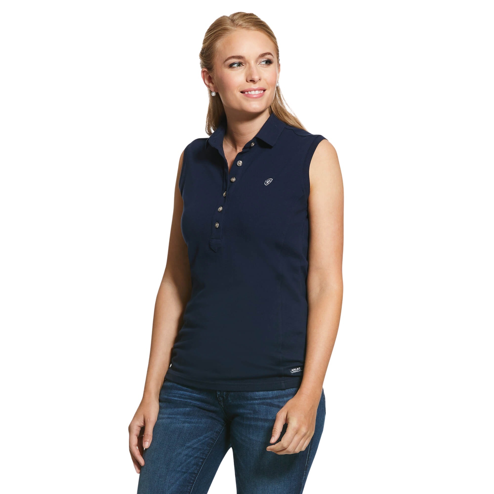 0192904166583 - Ärmelloses Poloshirt Damen Ariat Prix 20