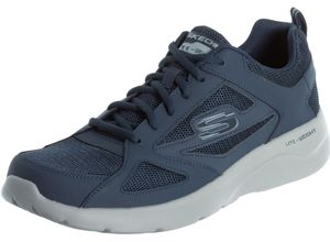 0193113471390 - SKECHERS® Dynamight 20 - Fallford Sneaker Schnürung Leder für Herren blau 42