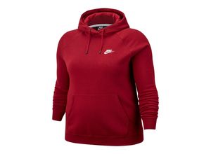 0193147105131 - Große Größen Sportswear Kapuzensweatshirt »WOMEN ESSENTIAL HOODY FLEECE PLUS SIZE« dunkelrot GrXXL