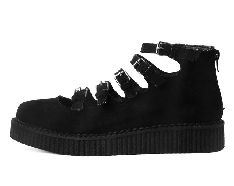 0193171001102 - Pointed Creeper Sandale 5 Buckle Sandale schwarz in EU40 0193171001102 - Pointed Creeper Sandale 5 Buckle Sandale schwarz in EU40
