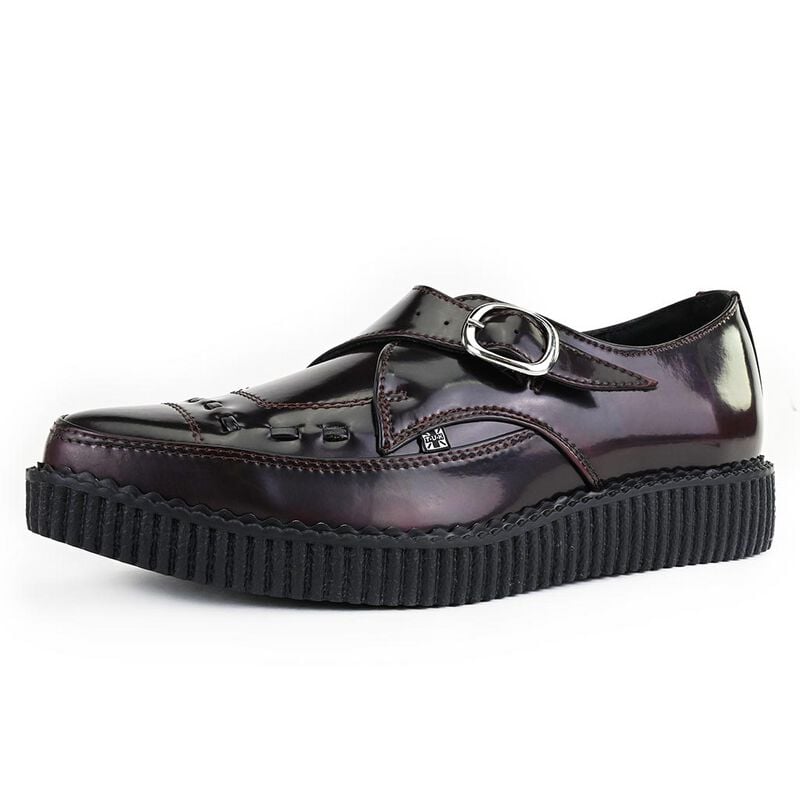 0193171032953 - Pointed Creeper Buckle Creepers burgund in EU41