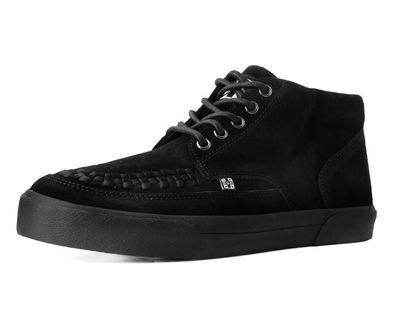 0193171086116 - Creeper Sneaker Mid Black Suede Creepers schwarz in EU45