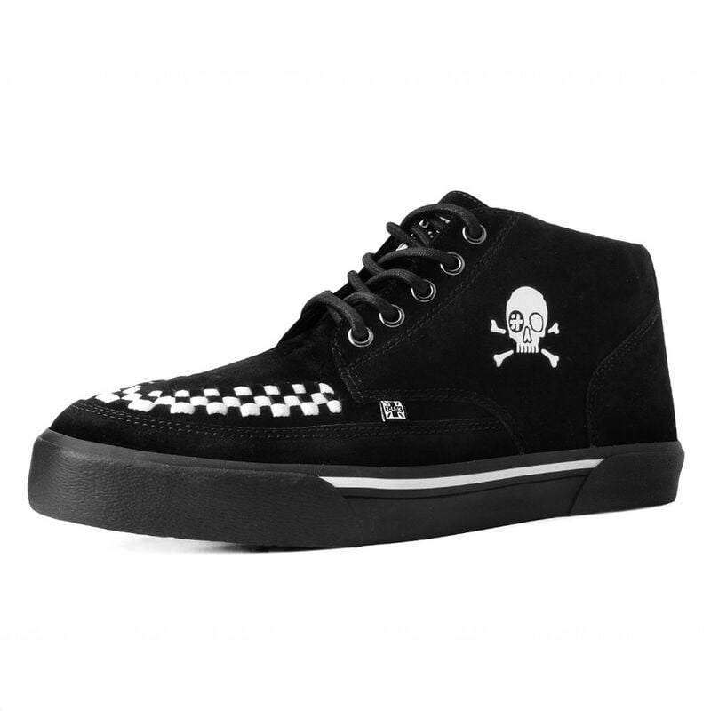 0193171086390 - CREEPER SNEAKER MID BLACK WHITE SUEDE Sneaker high schwarz in EU43 0193171086390 - CREEPER SNEAKER MID BLACK WHITE SUEDE Sneaker high schwarz in EU43