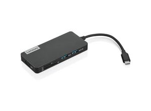 0193638375913 - USB-C 7-in-1 Hub - Docking Station - USB-C - HDMI - für IdeaPad 5 15IIL05 S540-13 ThinkBook 14 15 ThinkPad T490 X390 Yoga Slim 7 14IIL05