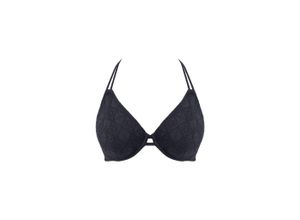 0193773116143 - Nomad Nights Neckholder-Bikini-Oberteil Strukturen-Optik für Damen schwarz 70E