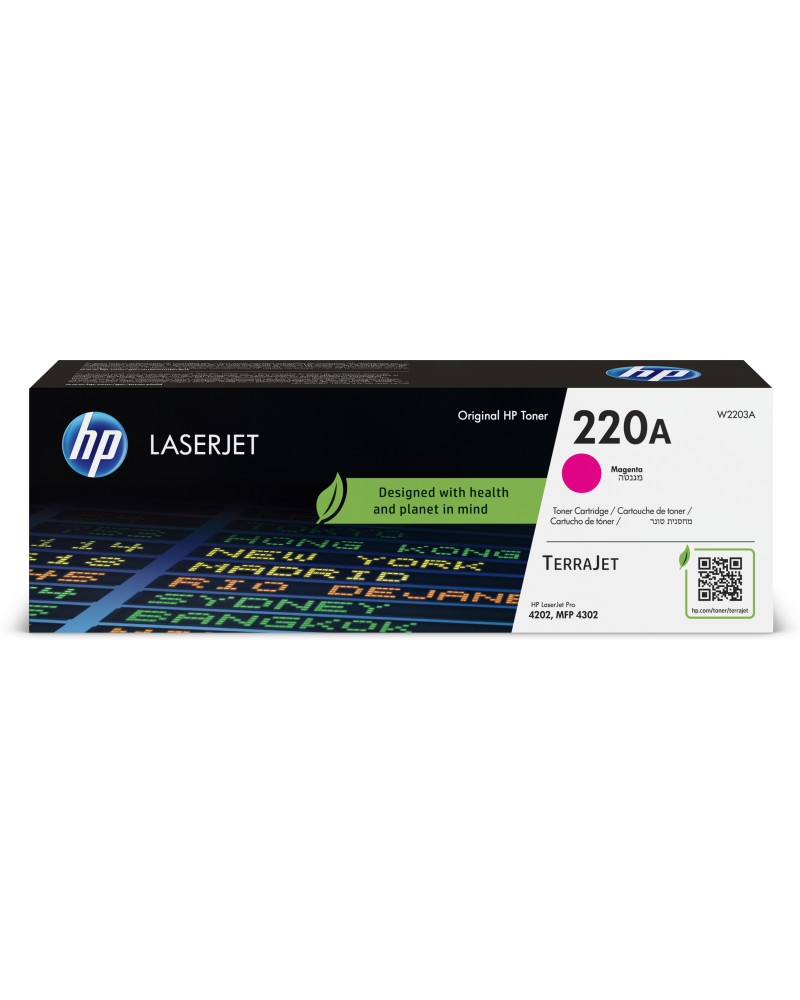 0193808760280 - 220A - Magenta - original - LaserJet - Tonerpatrone (W2203A) - für Color LaserJet Pro MFP 4301 MFP 4303