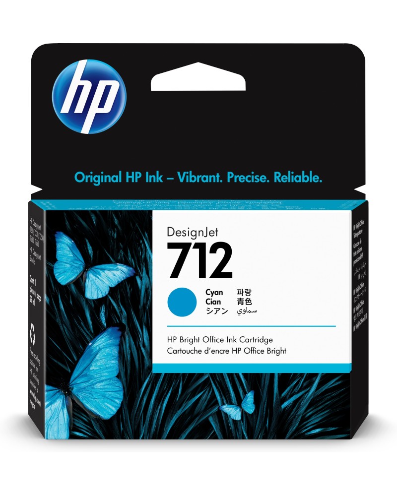 0193905352814 - Hp Ink No 712 HP712 hp 712 Cyan (3ED67A) (3ED67A) - Hewlett Packard