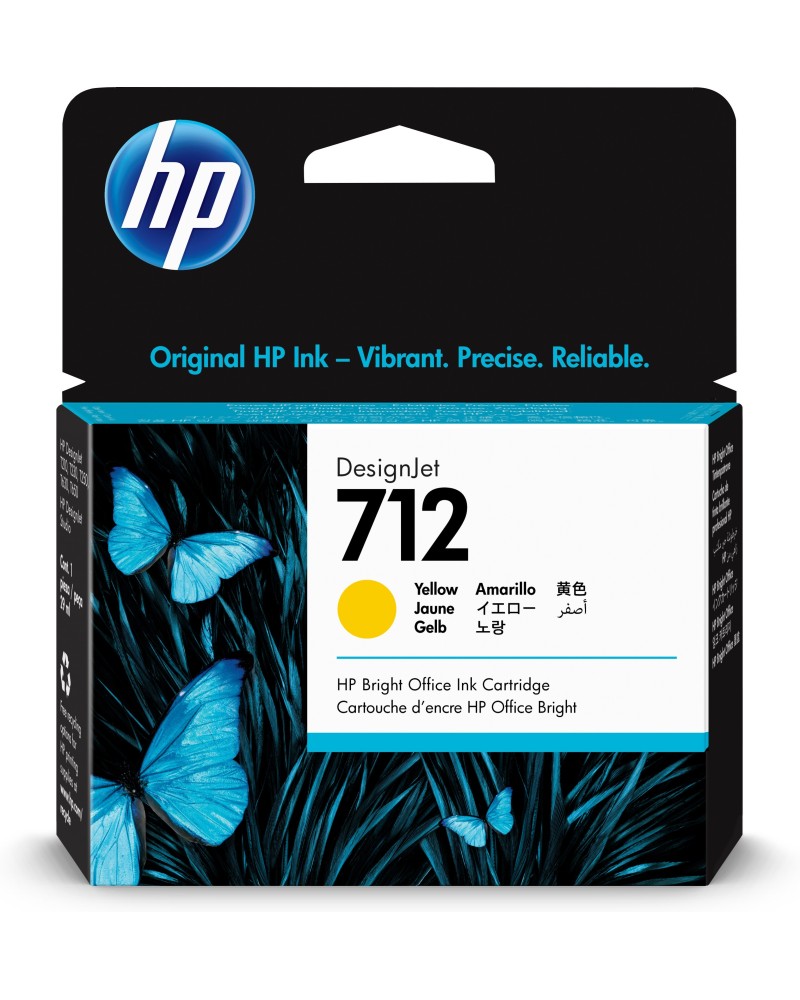 0193905352838 - Hp Ink No 712 HP712 hp 712 Yellow Gelb (3ED69A) (3ED69A) - Hewlett Packard