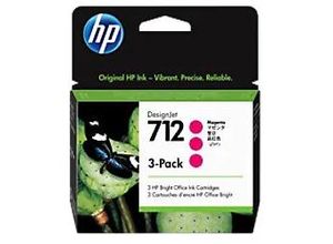 0193905352876 - Hewlett Packard 712 3er-Pack magenta DesignJet Druckerpatronen 3ED78A 29 ml (3ED78A)