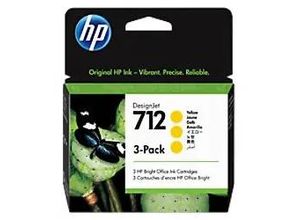 0193905352883 - Hewlett Packard 712 3er-Pack gelb DesignJet Druckerpatronen 3ED79A 29 ml (3ED79A)