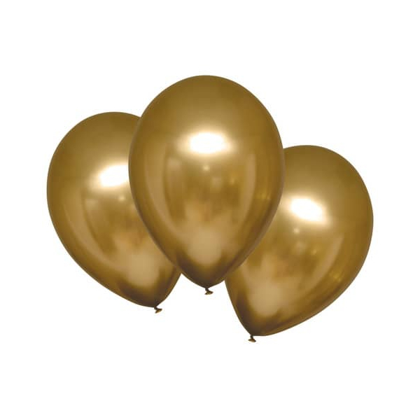 0194099009515 -  Luftballon Satin Luxe gold metallic 0194099009515 HEAD 6 Stück