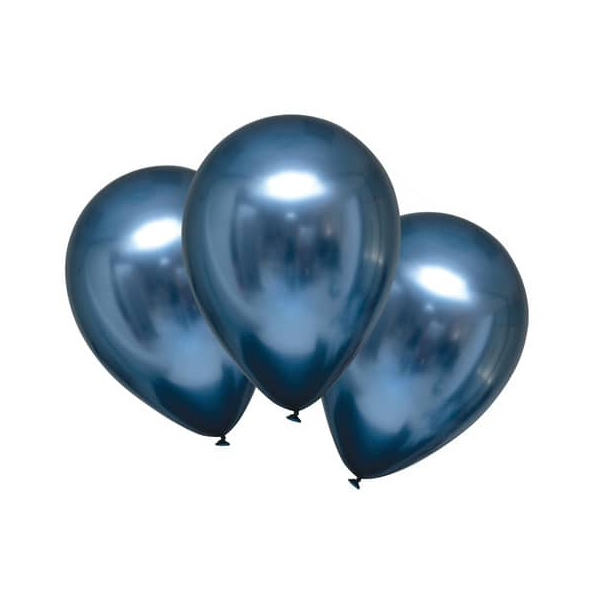 0194099009546 -  Luftballon Satin Luxe blau metallic 0194099009546 HEAD 6 Stück