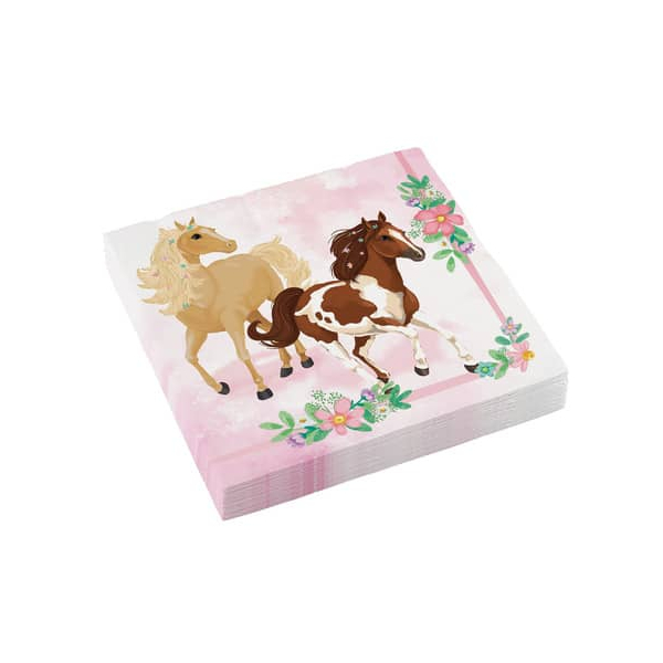 0194099037877 - Motivserviette 33x33cm Beautiful horses 0194099037877 AMSCAN 20 Stück