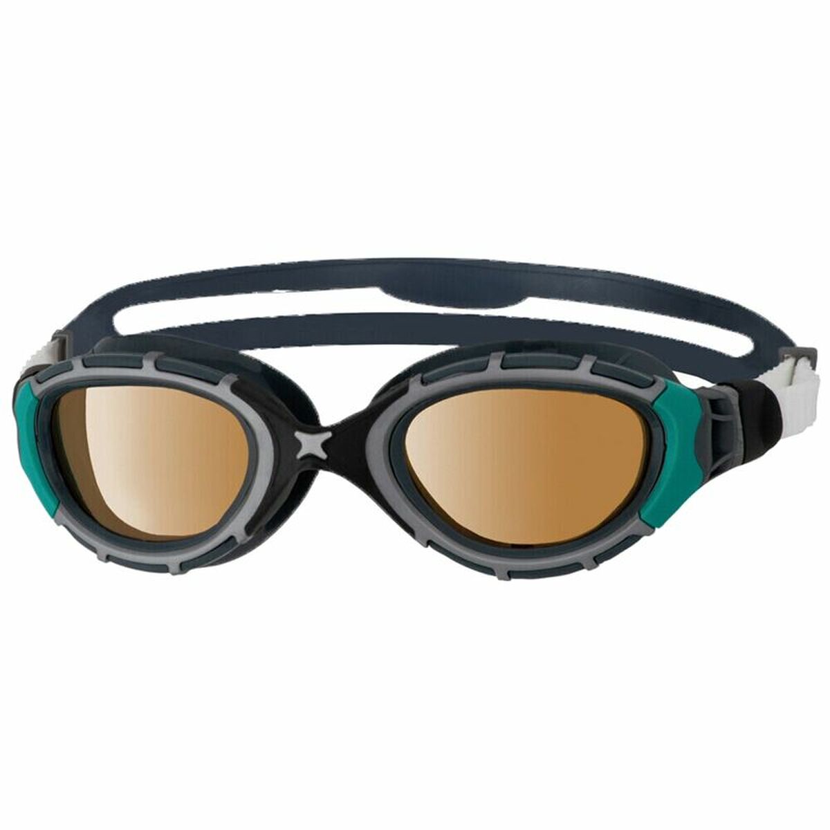 0194151045949 - Kinder-Schwimmbrille Predator Flex Polarized Schwarz klein