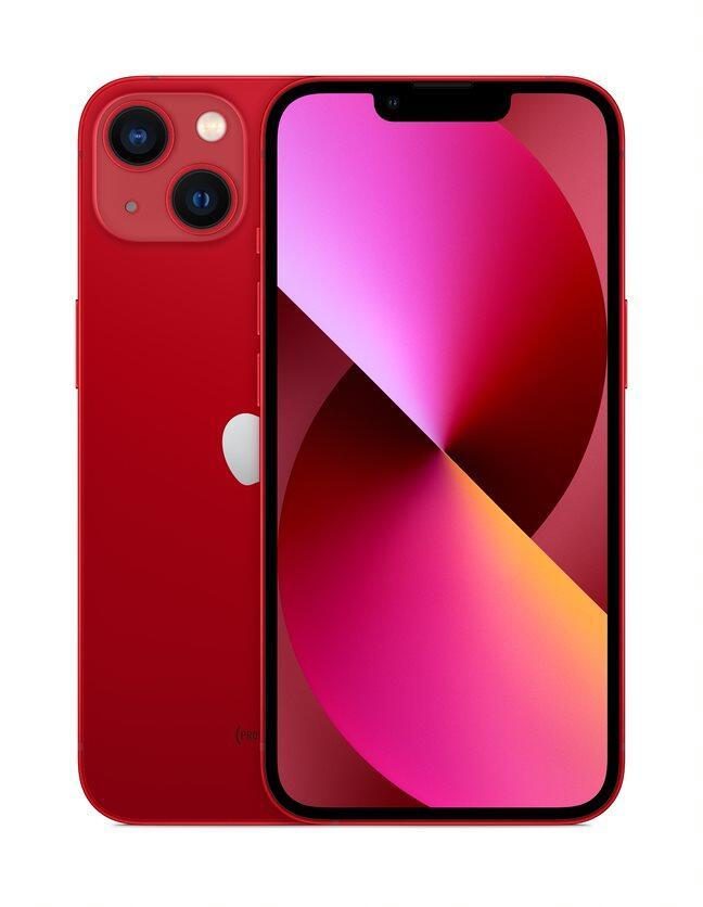 0194252708095 - iPhone 13 - (PRODUCT) RED - Smartphone - Dual-SIM - 5G NR - 128GB - 61 - 2532 x 1170 Pixel (460 ppi (Pixel pro )) - Super Retina XDR Display - 2 x Rückkamera 12 MP Frontkamera - Rot (MLPJ3ZD A)