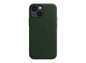 0194252779781 - Leder Case mit MagSafe Handyhülle für iPhone 13 mini schwarzgrün