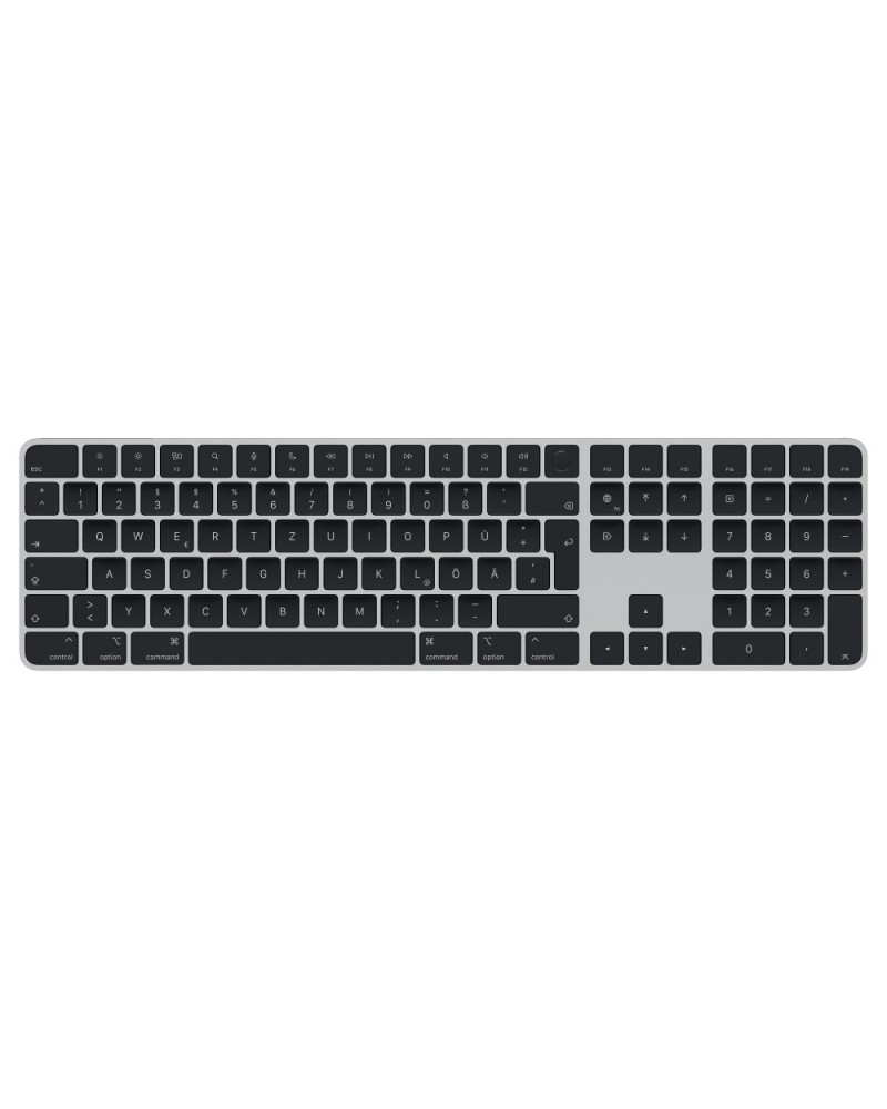 0194252987025 - Magic Keyboard mit Touch ID und Num Key Bluetooth® Tastatur Schwarz Deutsch QWERTZ Mac