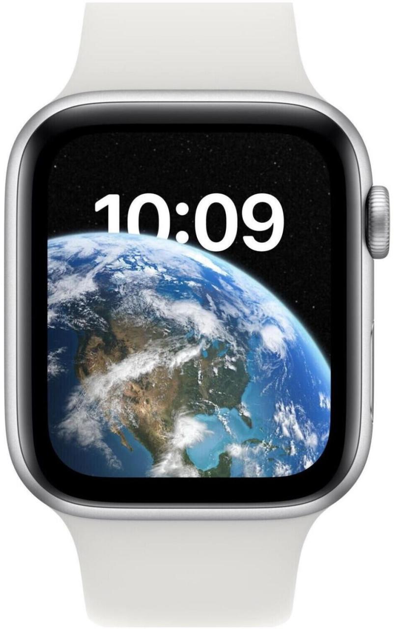 0194253165880 - Watch SE (GPS + Cellular) 44mm Aluminiumgehäuse silber Sportband weiß