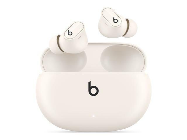 0194253563778 - Beats Studio Buds Plus HiFi In Ear Kopfhörer Bluetooth® Stereo Creme-Weiß Noise Cancelling Mikrofon-Rauschunterdrückung Ladecase Schweißresistent