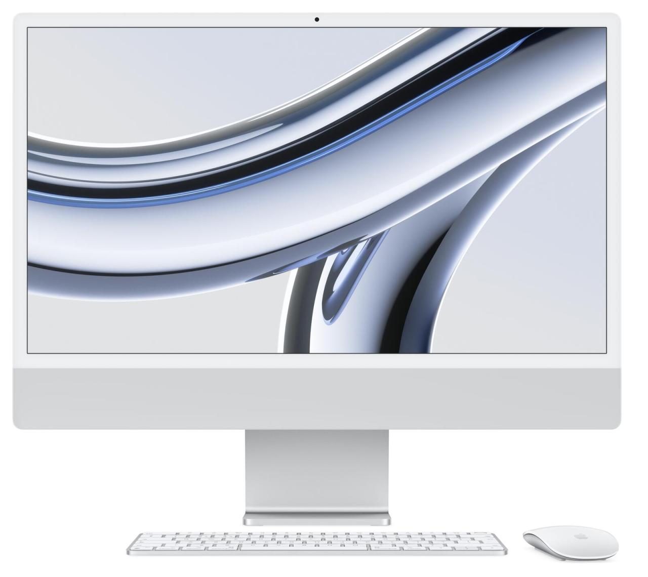 0194253778394 - iMac 24 Retina 45K (M3 2023) 61 cm (24 Zoll) M3 8‑Core CPU mit 4 Performance-Kernen und 4 Effizienz-Kernen 8 GB RAM 256 GB SSD M3 Chip