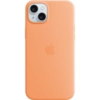 0194253939696 - Silicon Case MagSafe Backcover iPhone 15 Plus Sorbet Orange Induktives Laden Stoßfest