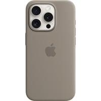 0194253939849 - Silicon Case MagSafe Backcover iPhone 15 Pro Tonbraun Induktives Laden Stoßfest