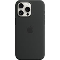 0194253940029 - Silicon Case MagSafe Backcover iPhone 15 Pro Max Schwarz Induktives Laden Stoßfest