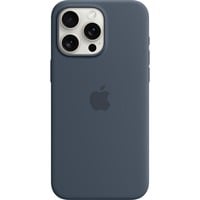 0194253940050 - Silicon Case MagSafe Backcover iPhone 15 Pro Max Sturmblau Induktives Laden Stoßfest