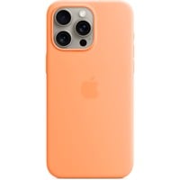 0194253940173 - Silicon Case MagSafe Backcover iPhone 15 Pro Max Sorbet Orange Induktives Laden Stoßfest