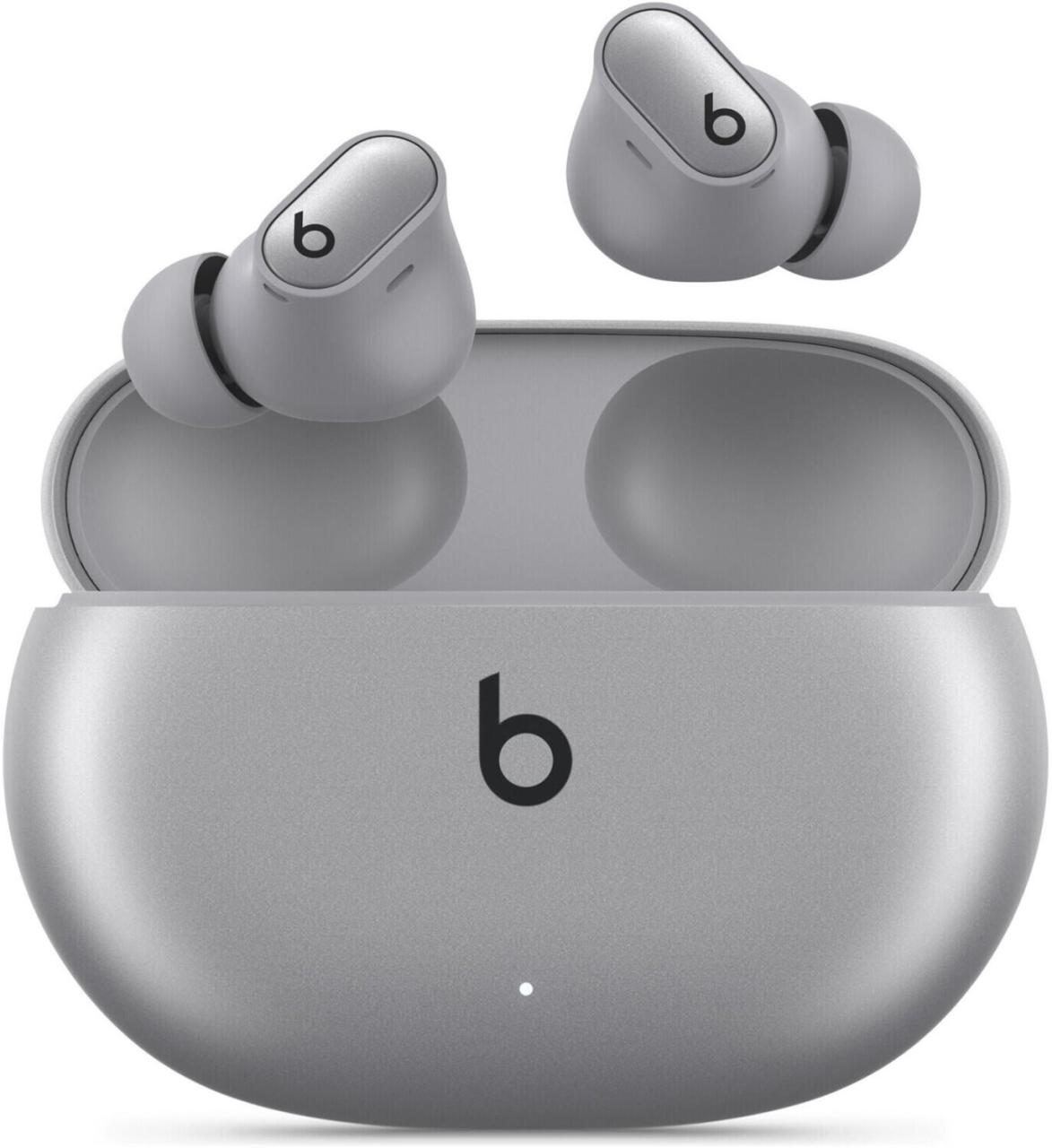 0194253945260 - Beats Studio Buds Plus HiFi In Ear Kopfhörer Bluetooth® Stereo Silber Noise Cancelling Mikrofon-Rauschunterdrückung Ladecase Schweißresistent Wasserbeständig