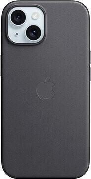 0194253945390 - Finewoven Case Backcover iPhone 15 Schwarz Induktives Laden Stoßfest