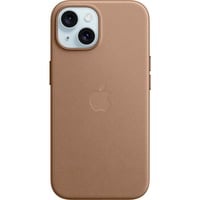 0194253945420 - Finewoven Case Backcover iPhone 15 Taupe Induktives Laden Stoßfest