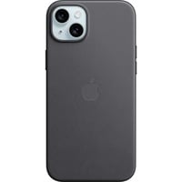 0194253945543 - Finewoven Case Backcover iPhone 15 Plus Schwarz Induktives Laden Stoßfest