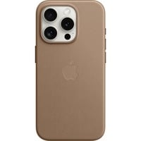 0194253945727 - Finewoven Case Backcover iPhone 15 Pro Taupe Induktives Laden Stoßfest