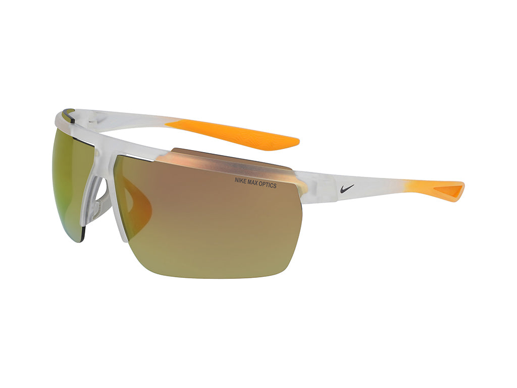 0194274816693 - Herren NIKE WINDSHIELD M CW4663 913 Sonnenbrillen Plastik Transparent Orange Quadratisch Gespiegelt