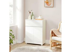 0194343015552 - Songmics - vasagle Badezimmerschrank Sideboard mit Schublade Badschrank mit Doppeltür verstellbare Regalebene mit Standfüßen für Badezimmer