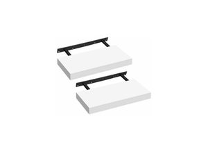 0194343033907 - Songmics - vasagle 2-Set Wandregal Wandboard für Bücher Bilder Deko Schweberegal 40 x 20 x 38 cm Büroregal mdf für Wohnzimmer Küche Flur