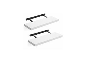 0194343033945 - Songmics - vasagle 2-Set Wandregal Wandboard für Bücher Bilder Deko Schweberegal 60 x 20 x 38 cm Büroregal mdf für Wohnzimmer Küche Flur