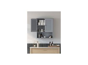 0194343043685 - Songmics - vasagle Hängeschrank Badezimmerschrank Wandschrank 20 x 60 x 70 cm - Grau